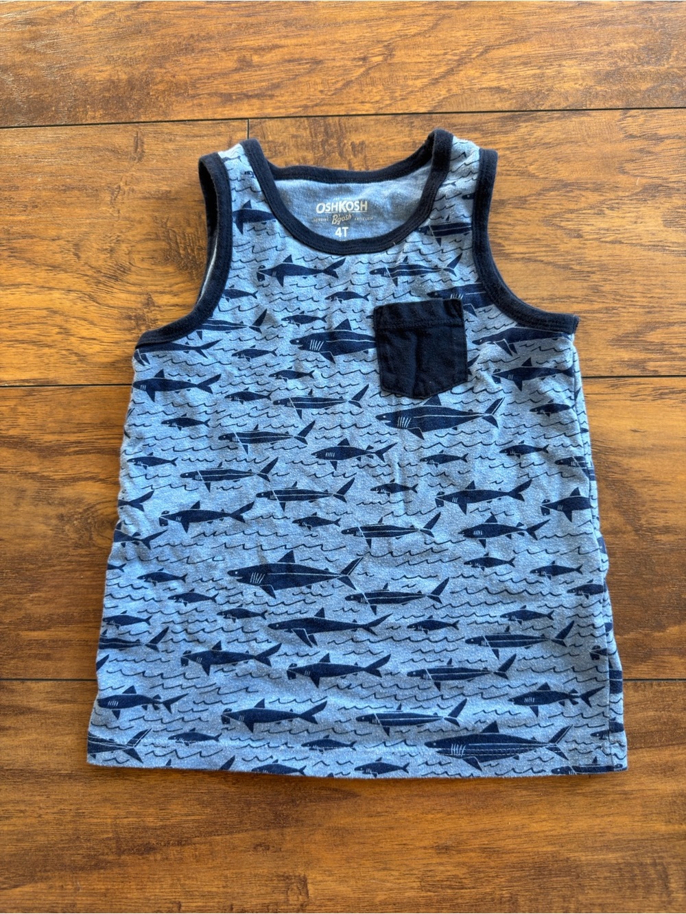 OshKosh B'gosh Blue Shark Print Tank Top - Kids